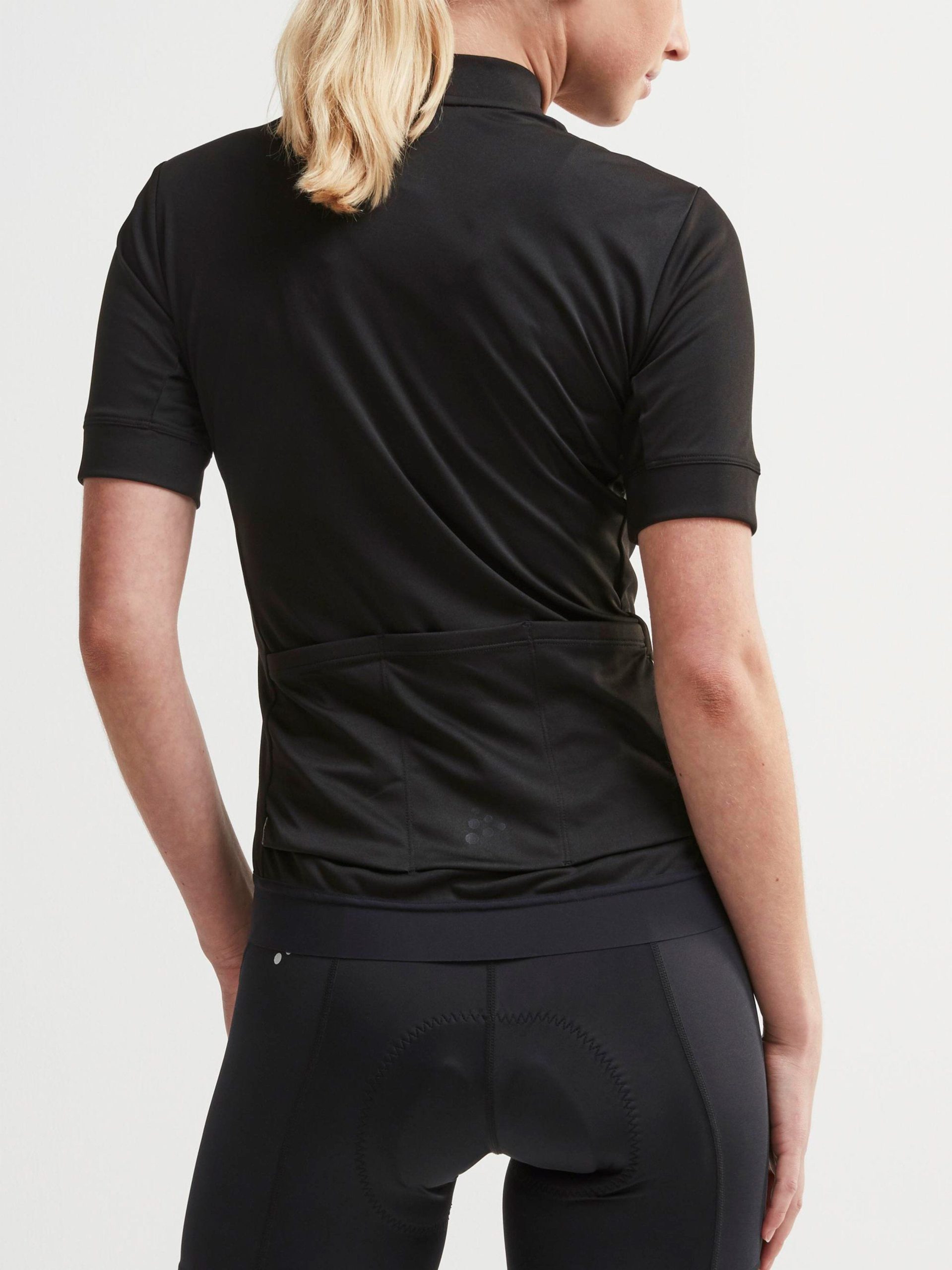 Women's Essence Cycling Jersey - Black - Image 2