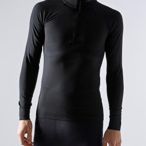 Men's Active Intensity 1/4 Zip Baselayer - BLACK/ASPHALT