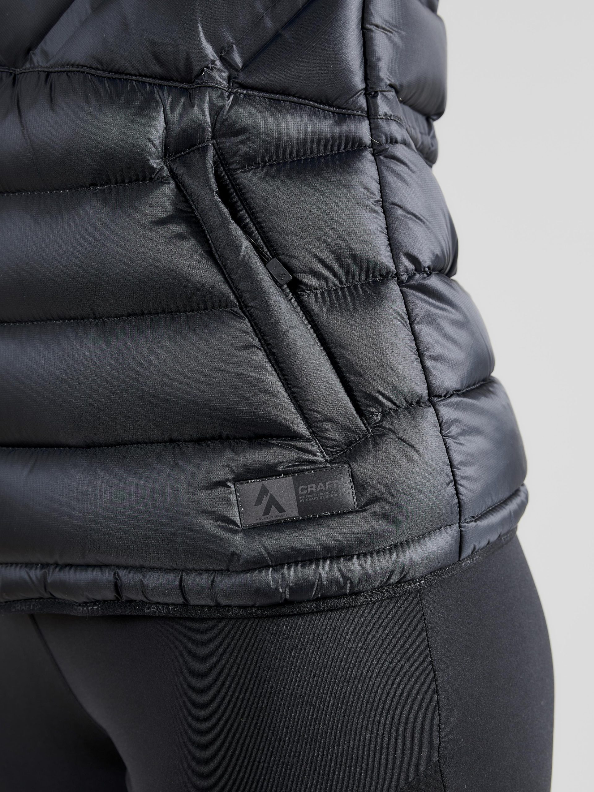 Women's Light Down Jacket - Black - Image 3