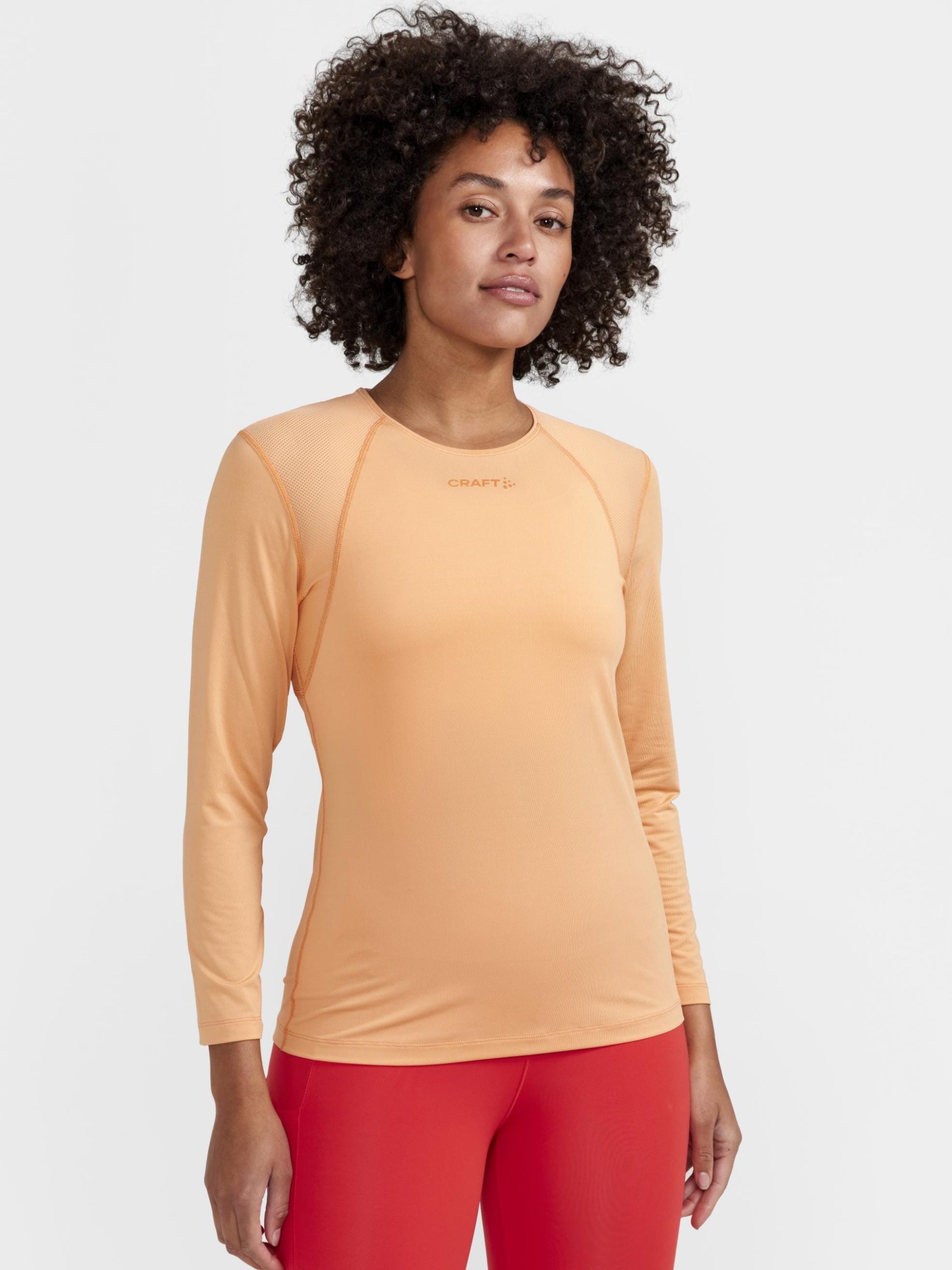 Women's ADV Essence Longsleeve Training Tee - PEACH