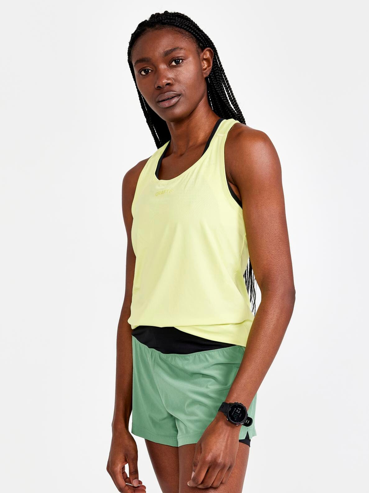 Women's ADV Essence Training Singlet - GIALLO