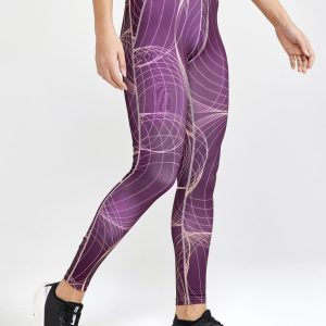 Women's Core Essence Training Tights - BURGUNDY-BLEIKUR