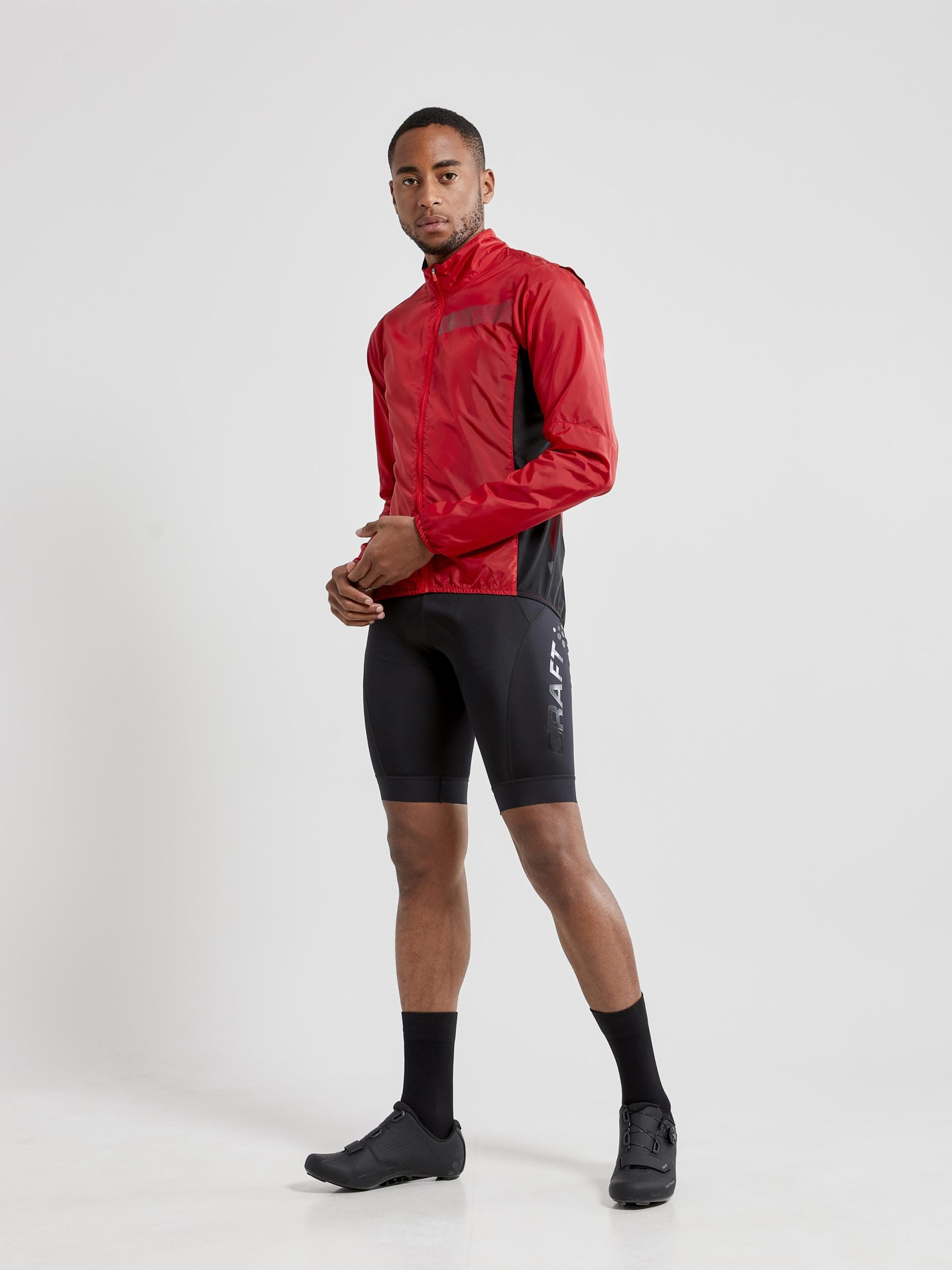 Men's Essence Light Wind Cycling Jacket - BRIGHT RED