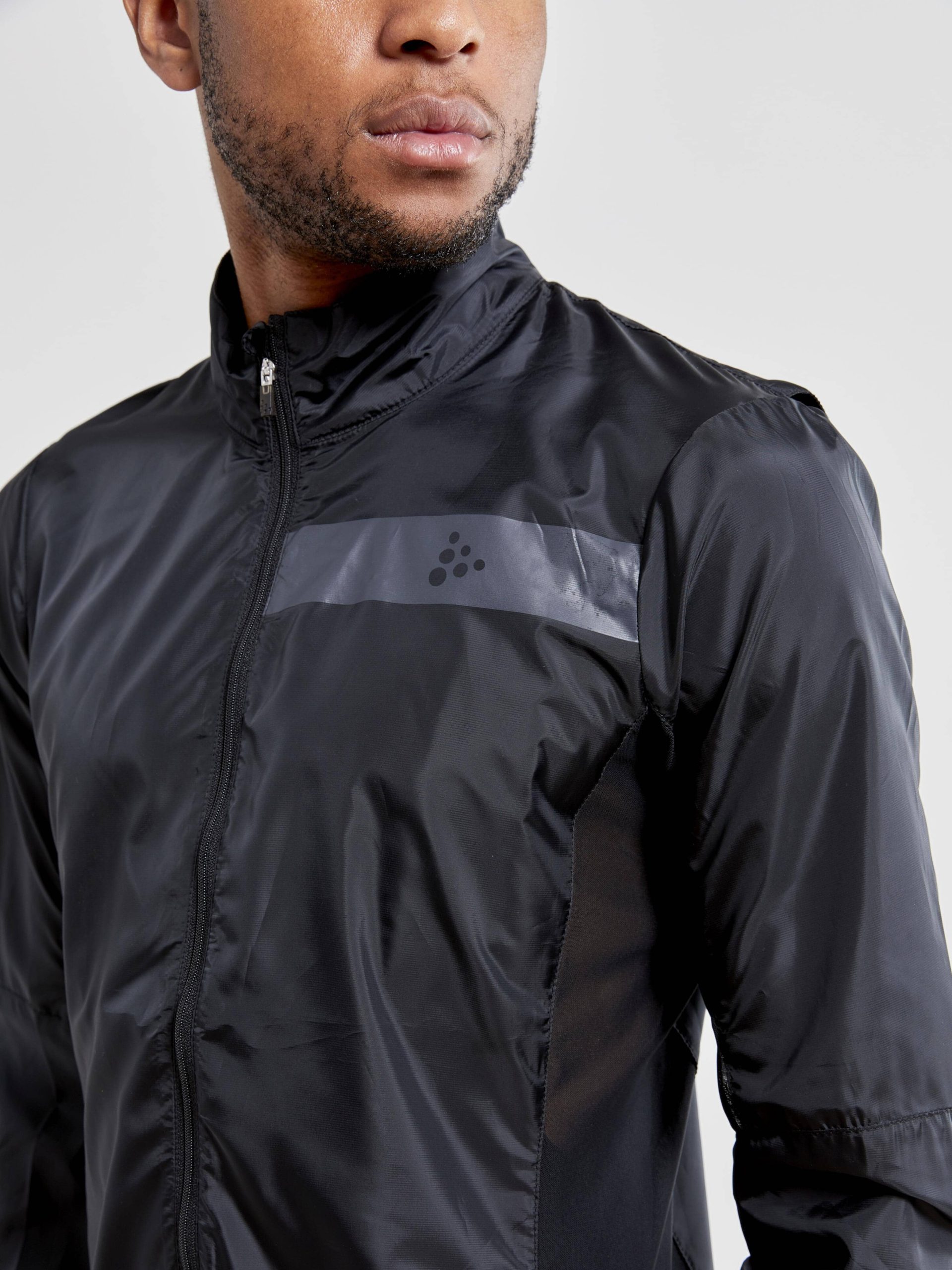 Men's Essence Light Wind Cycling Jacket - Black - Image 2