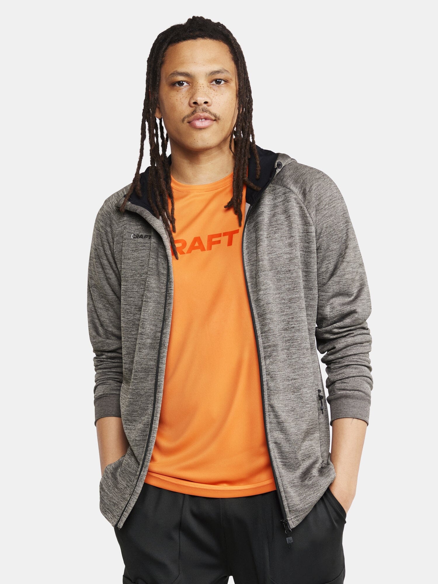 Men's ADV Unify Full-Zip Hood - Dk Grey Melange