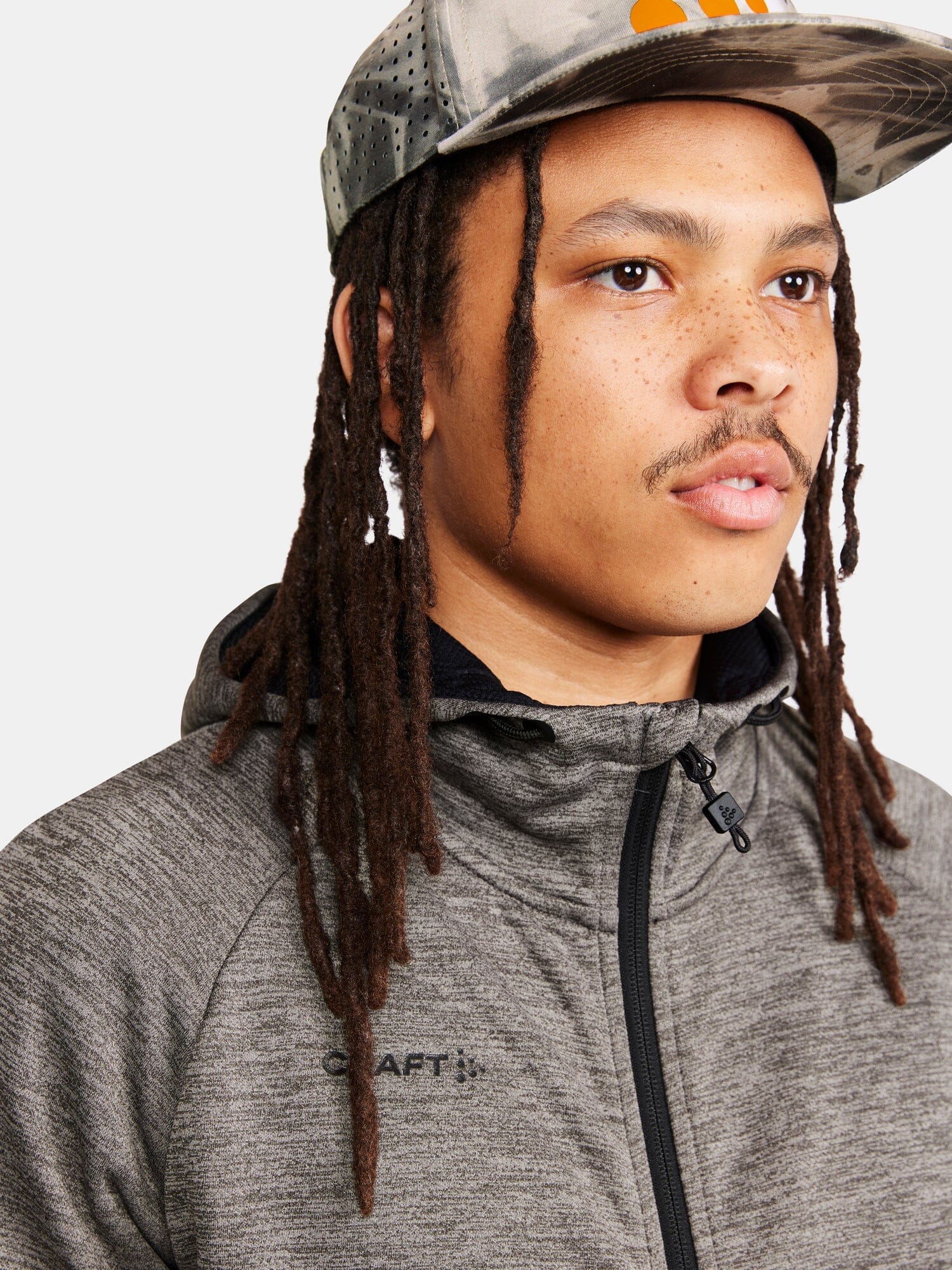 Men's ADV Unify Full-Zip Hood - Dk Grey Melange - Image 4