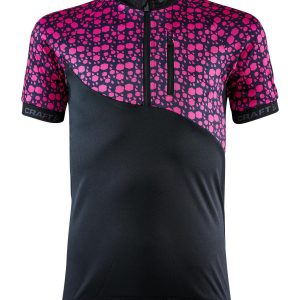 Junior Bike Jersey - BLACK/FAME