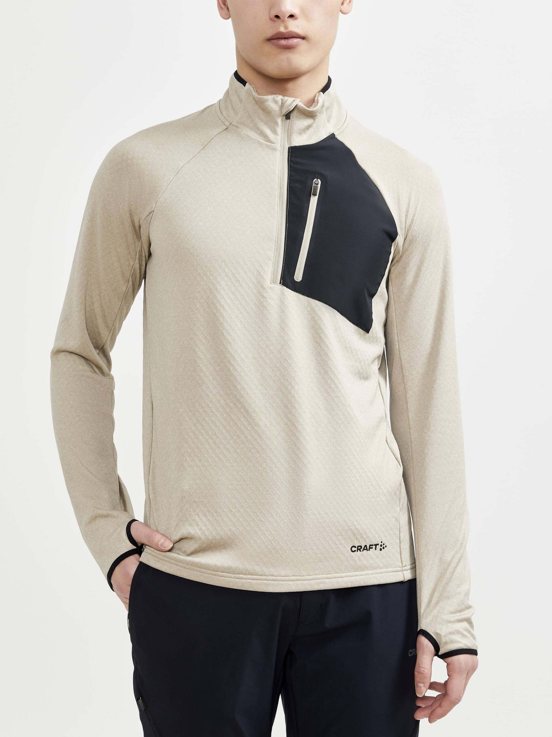 Men's Core Trim Thermal Midlayer - CROCK-MELANGE