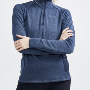 Women's Core Trim Thermal Midlayer - BLUES-MELANGE