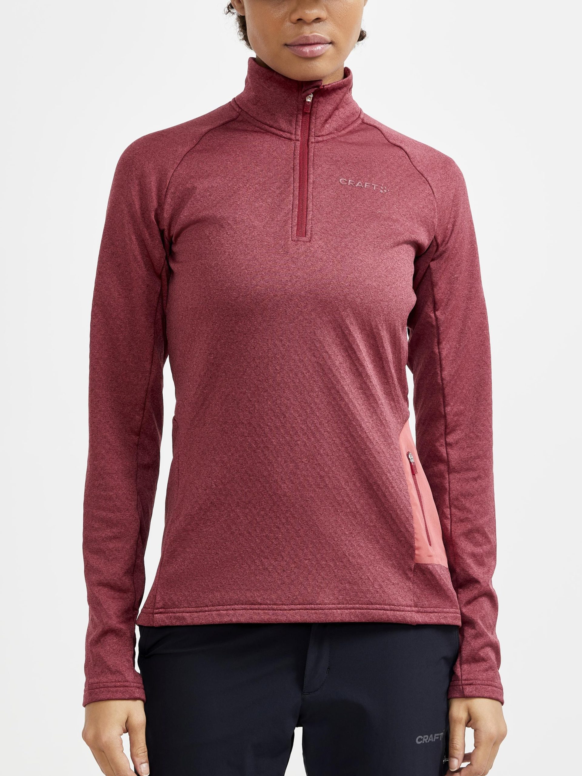 Women's Core Trim Thermal Midlayer - RHUBARB MELANGE