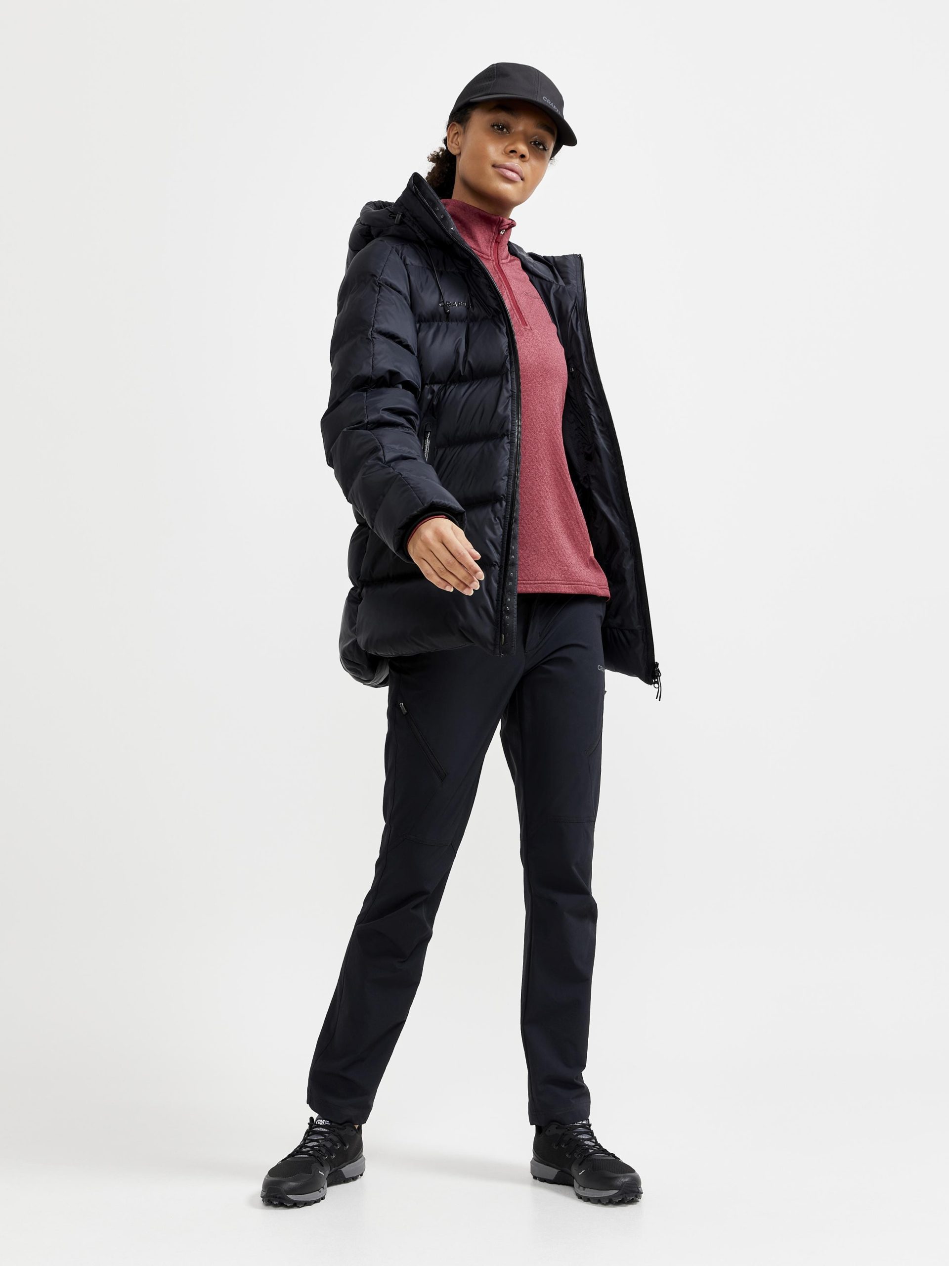 Women's Core Trim Thermal Midlayer - RHUBARB MELANGE - Image 7