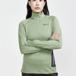 Women's Core Trim Thermal Midlayer - JADE-MELANGE