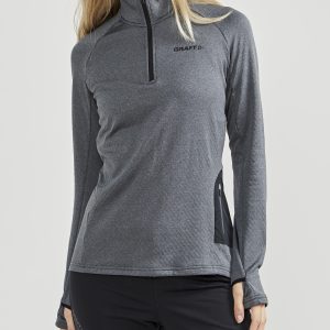 Women's Core Trim Thermal Midlayer - Dk Grey Melange