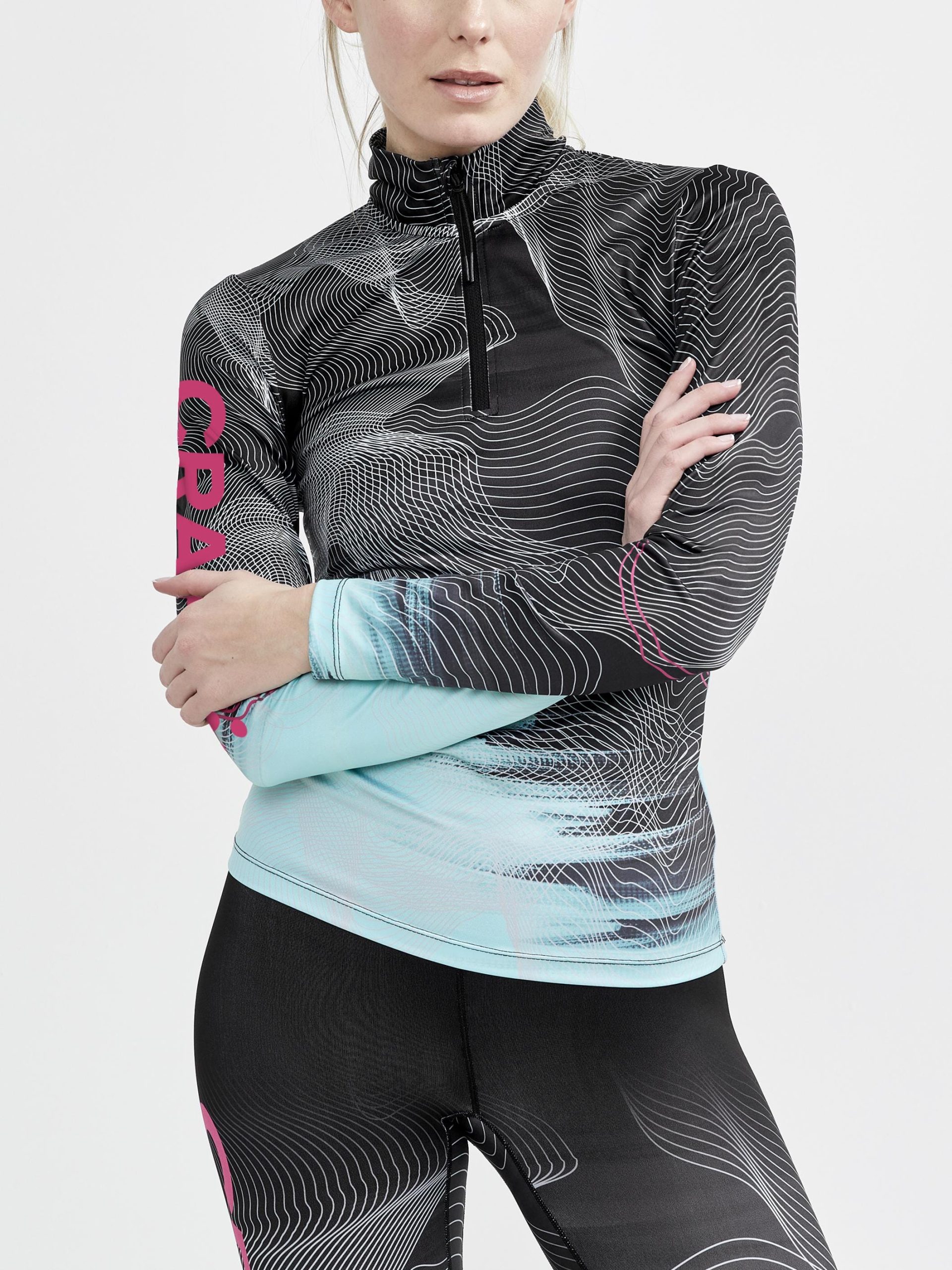 Women's Pro Velocity XC Jersey - BLACK-AREA