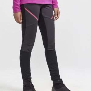 Women's Glide Wind XC Tights - BLACK-SLATE