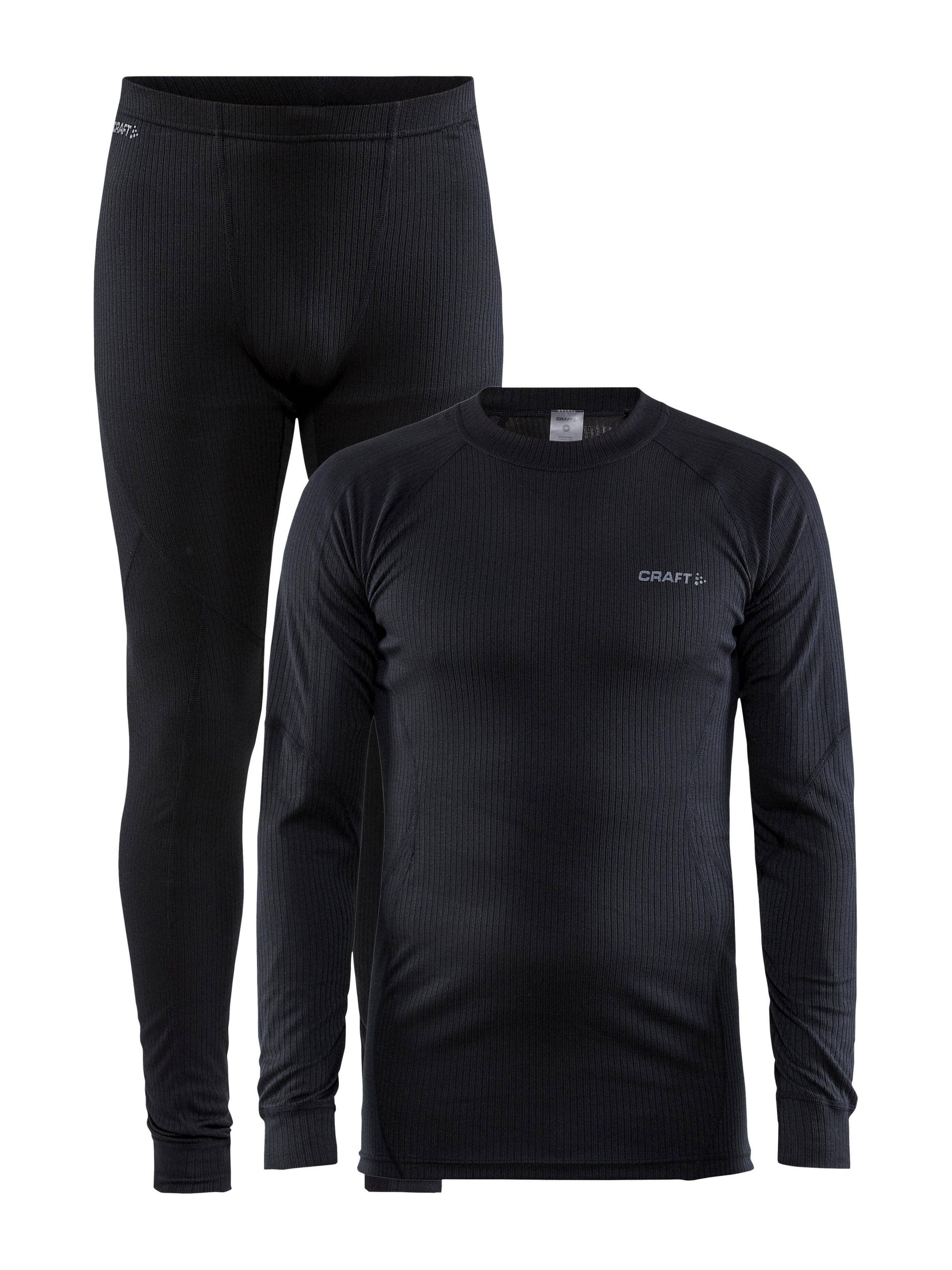 Men's Core Dry Baselayer Set - Black - Image 9
