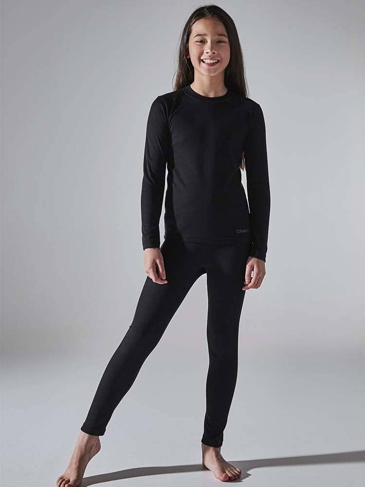 Kid's Core Warm Baselayer Set - Black