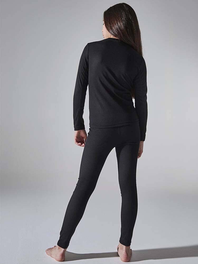 Kid's Core Warm Baselayer Set - Black - Image 2