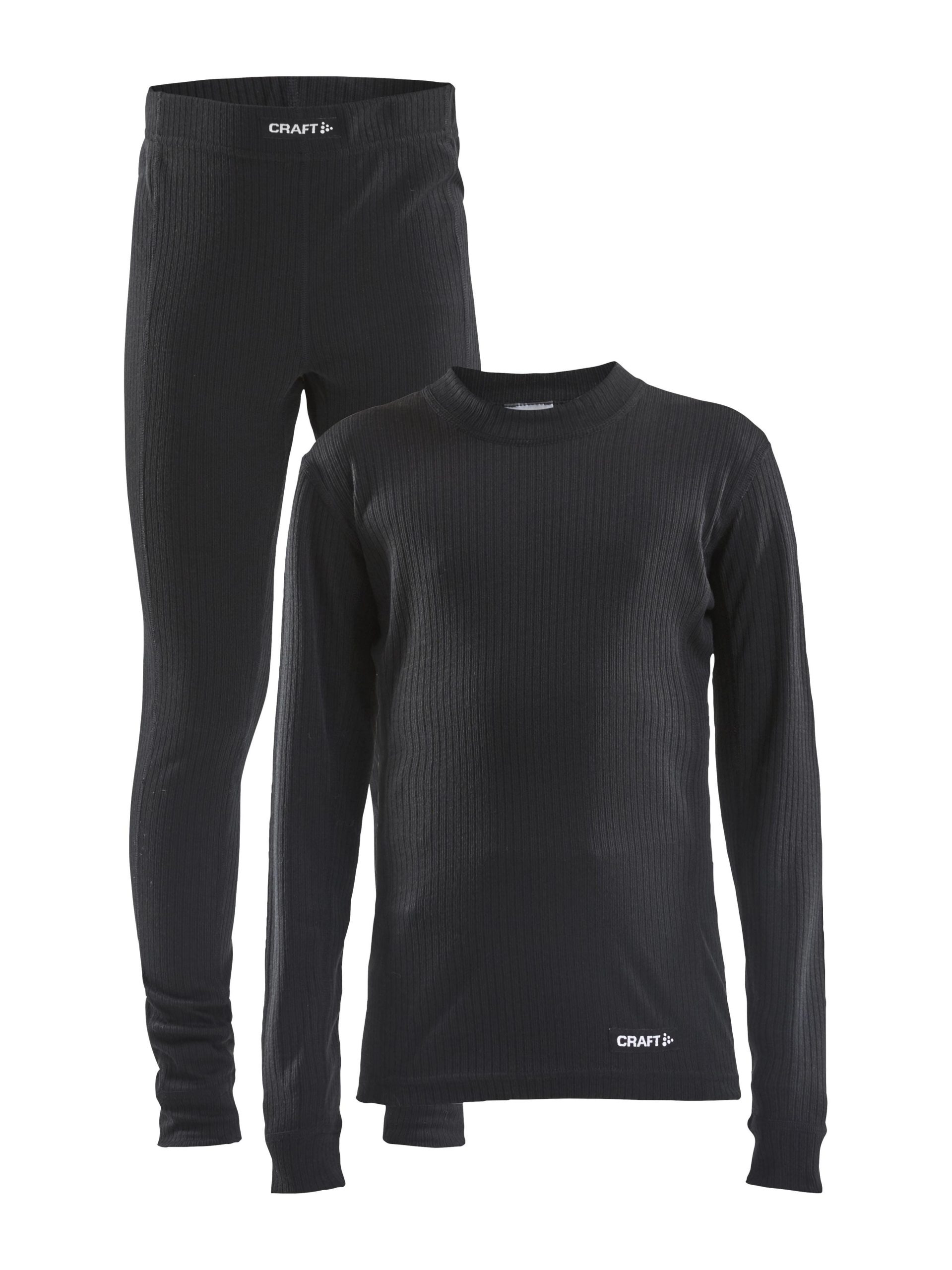Kid's Core Dry Baselayer Set - Black - Image 5