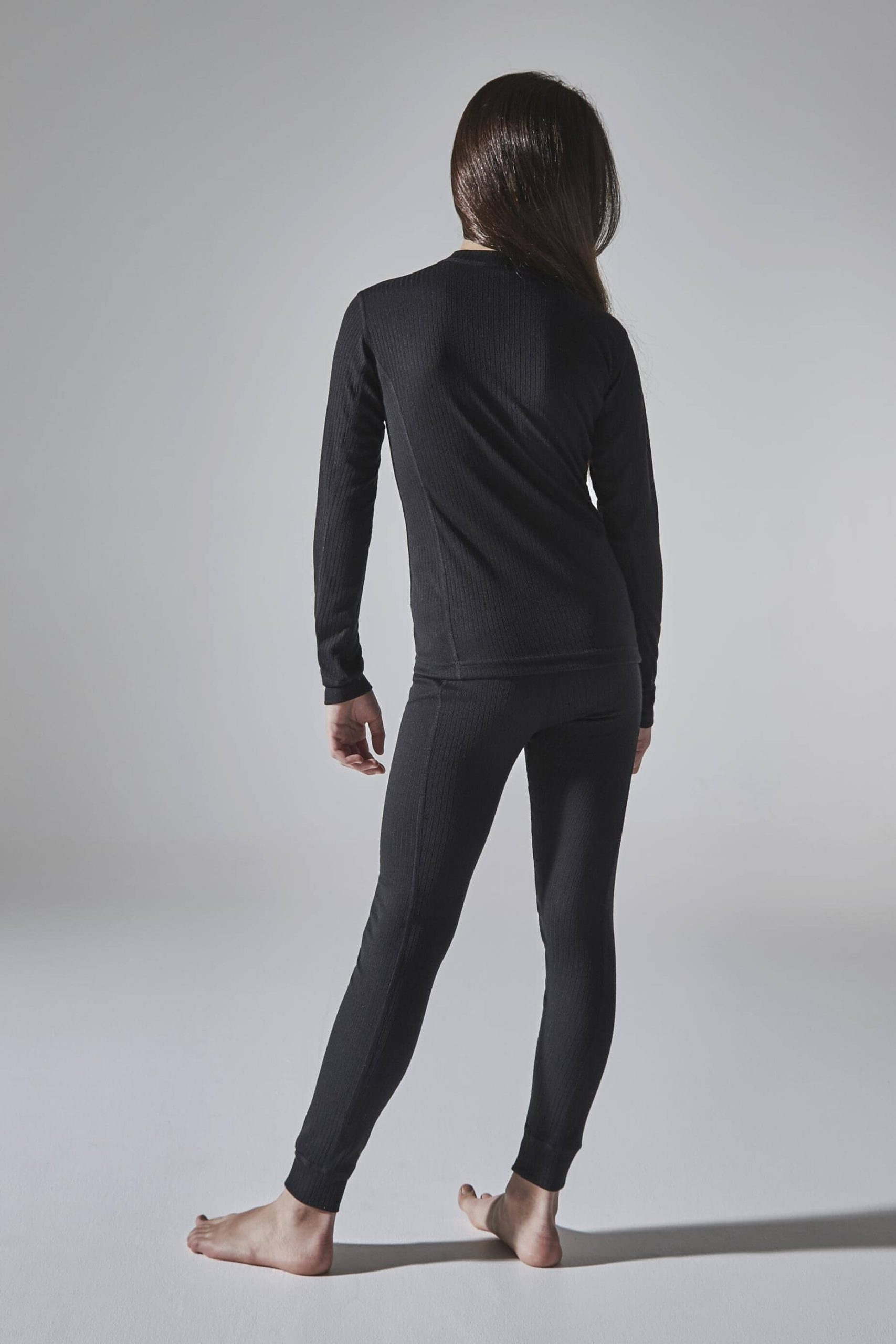 Kid's Core Dry Baselayer Set - Black - Image 2