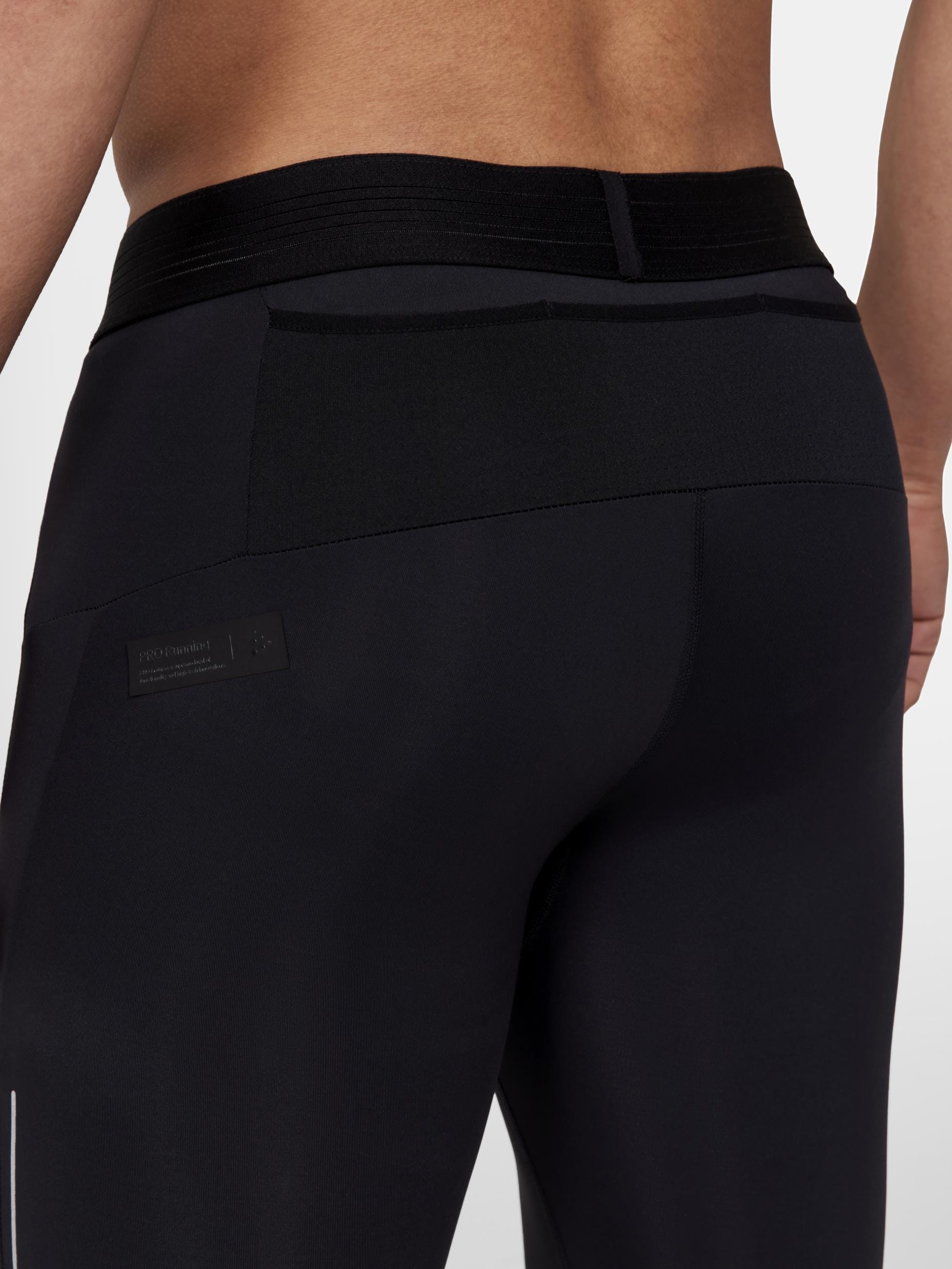Men's Pro Hypervent Running Short Tights - Black - Image 2