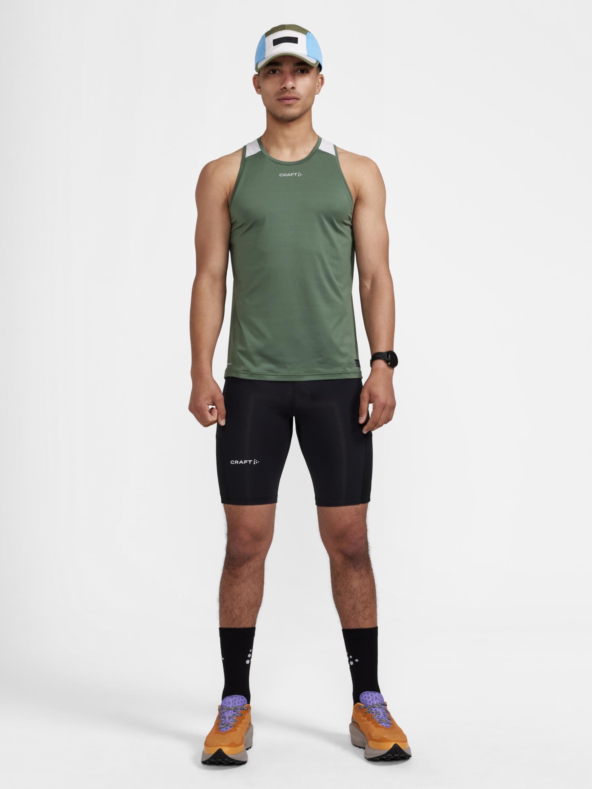 Men's Pro Hypervent Running Short Tights - Black - Image 4