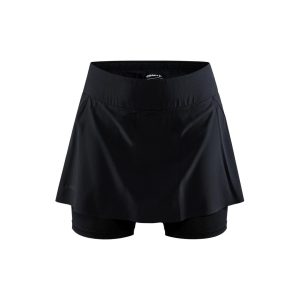 Women's Pro Hypervent 2In1 Running Skirt - Black