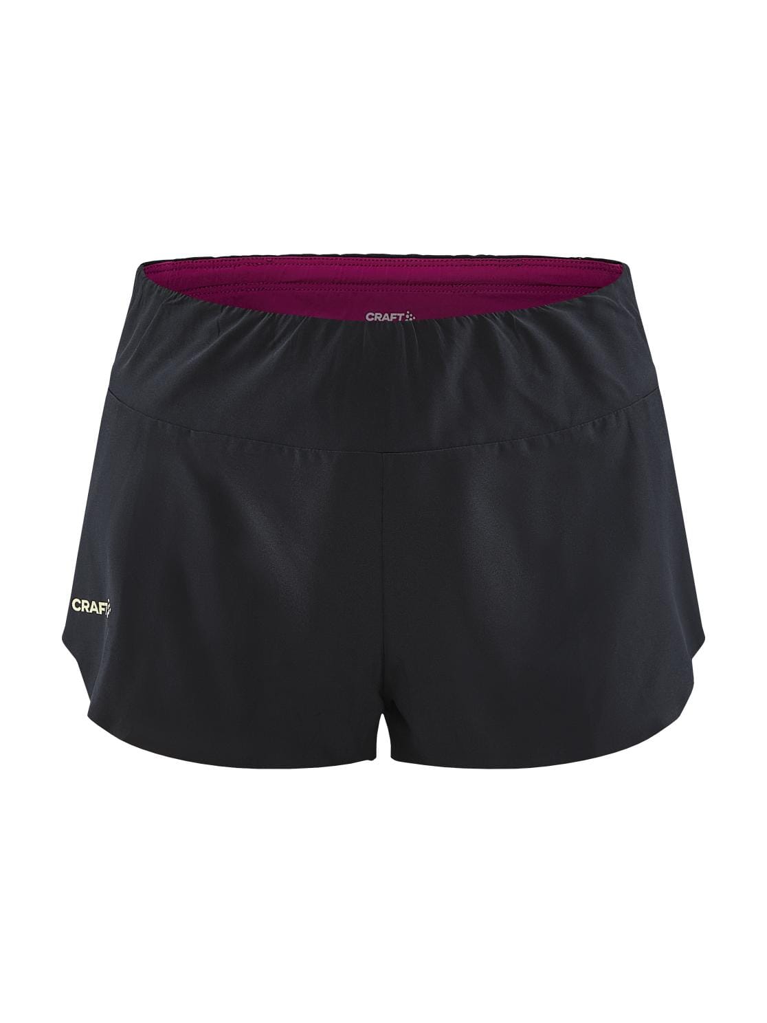 Women's Pro Hypervent Running Split Shorts - BLACK-ROXO - Image 6