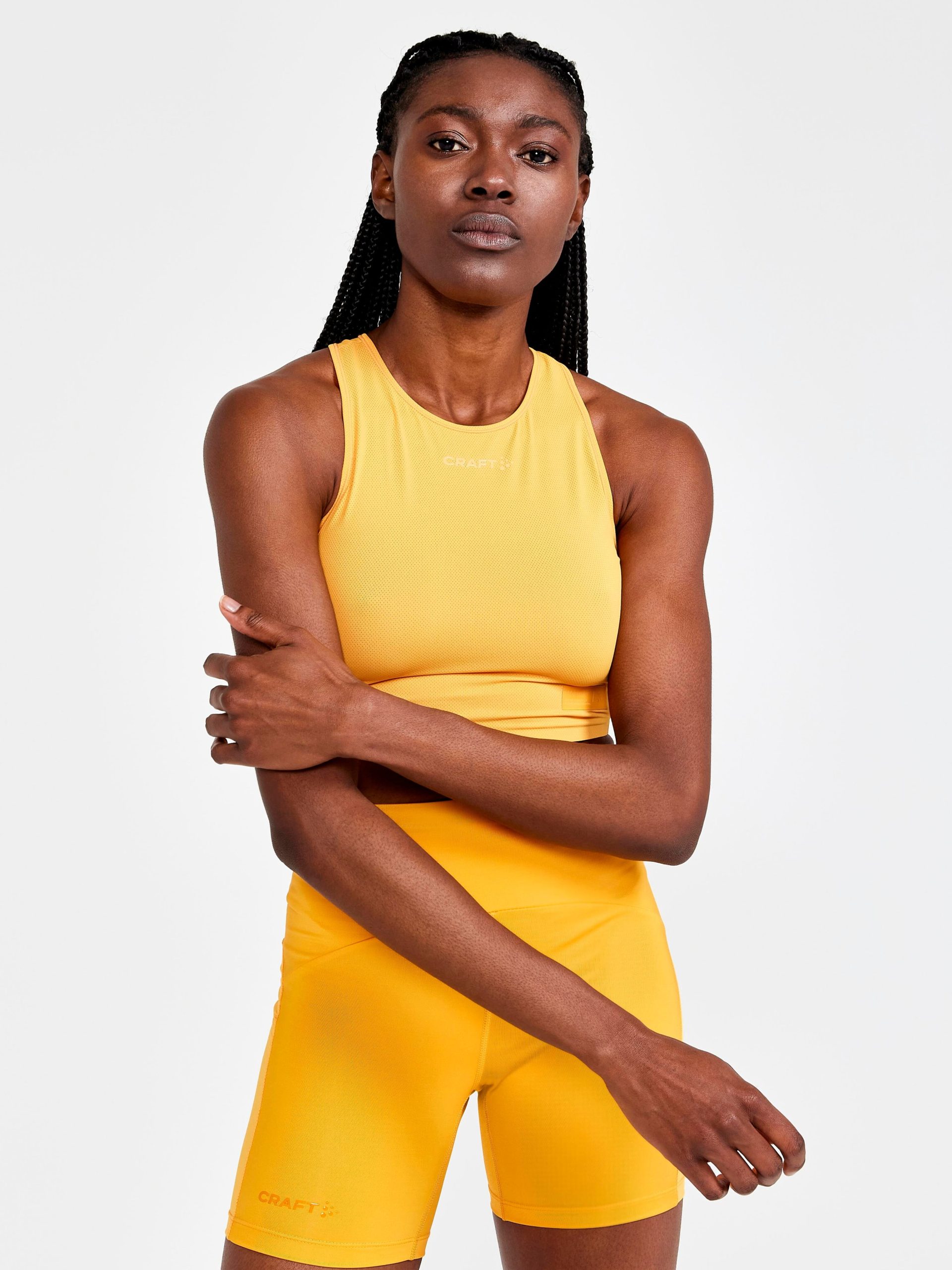 Women's Pro Hypervent Running Cropped Top - CALM