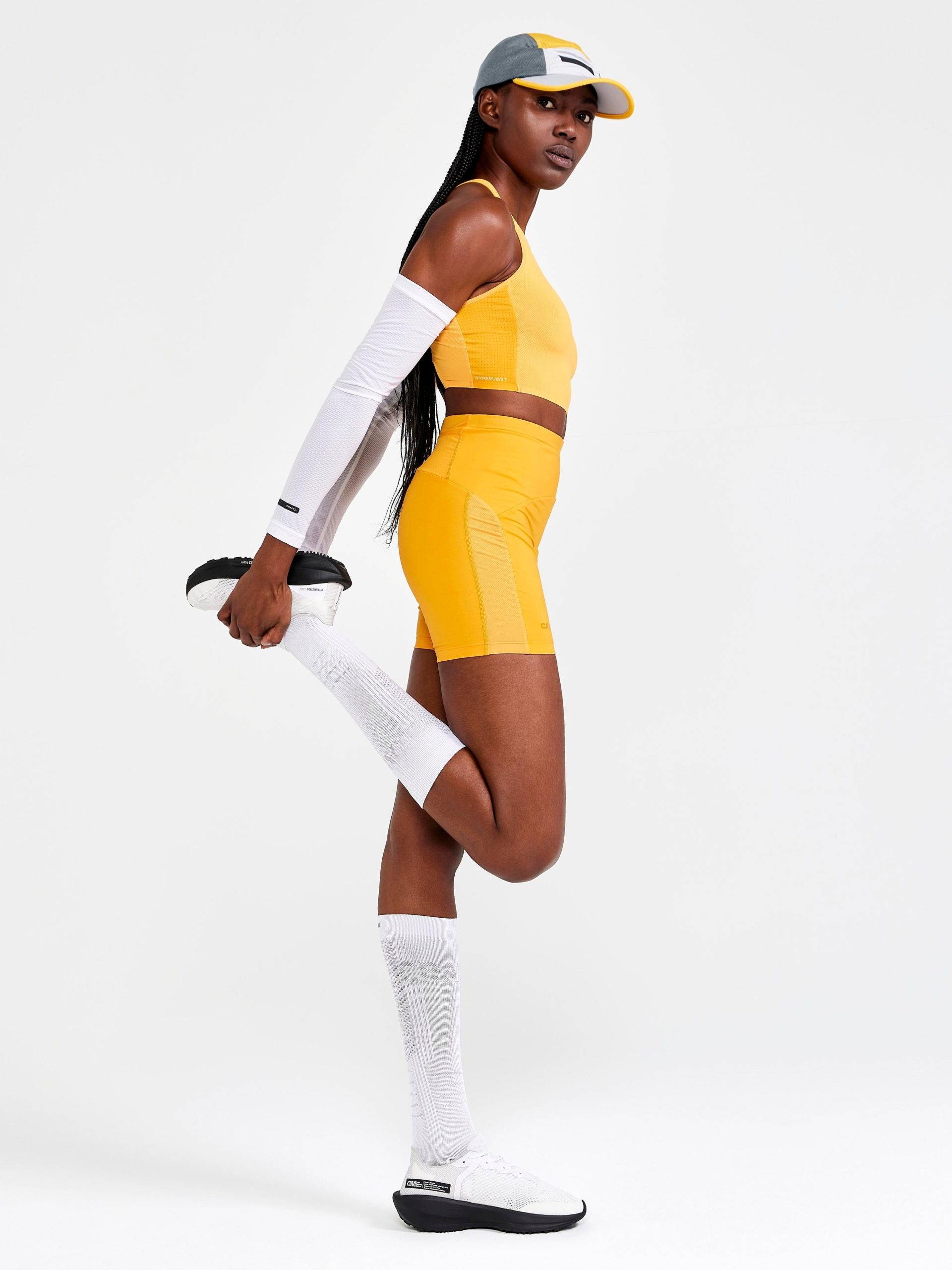 Women's Pro Hypervent Running Cropped Top - CALM - Image 5