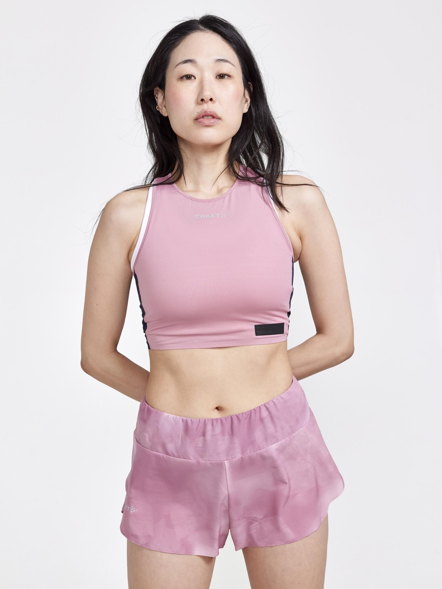 Women's Pro Hypervent Running Cropped Top - DAWN-BLAZE