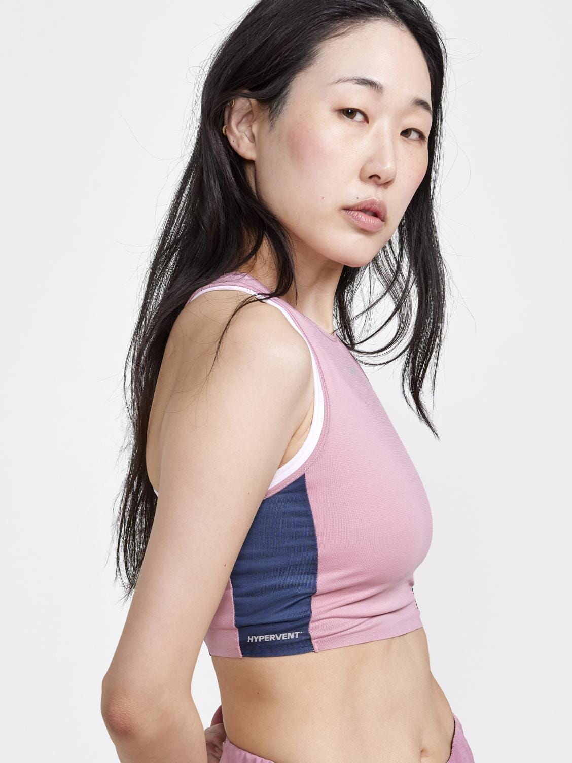 Women's Pro Hypervent Running Cropped Top - DAWN-BLAZE - Image 3