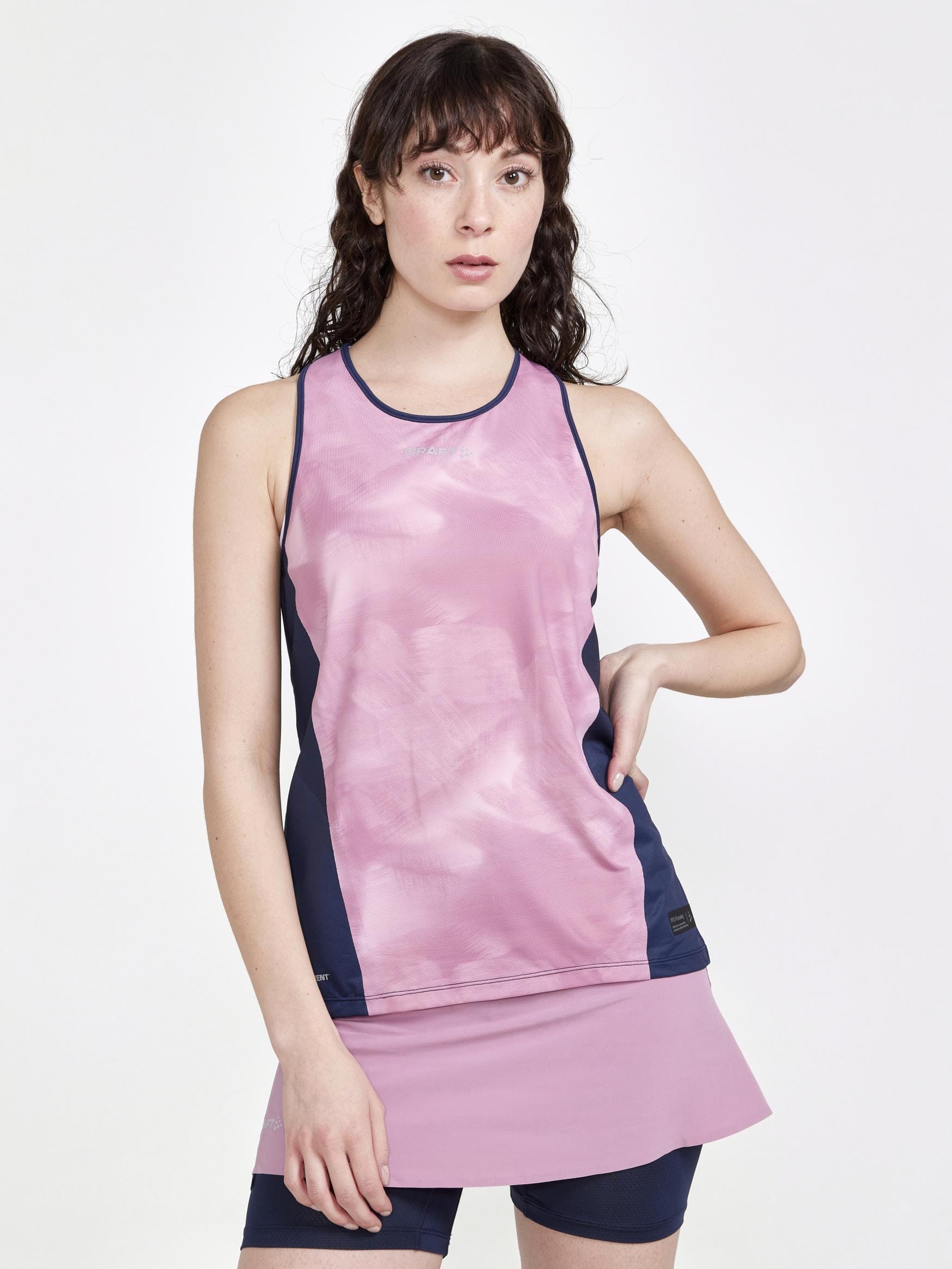 Women's Pro Hypervent Running Singlet - BLAZE/MULTI