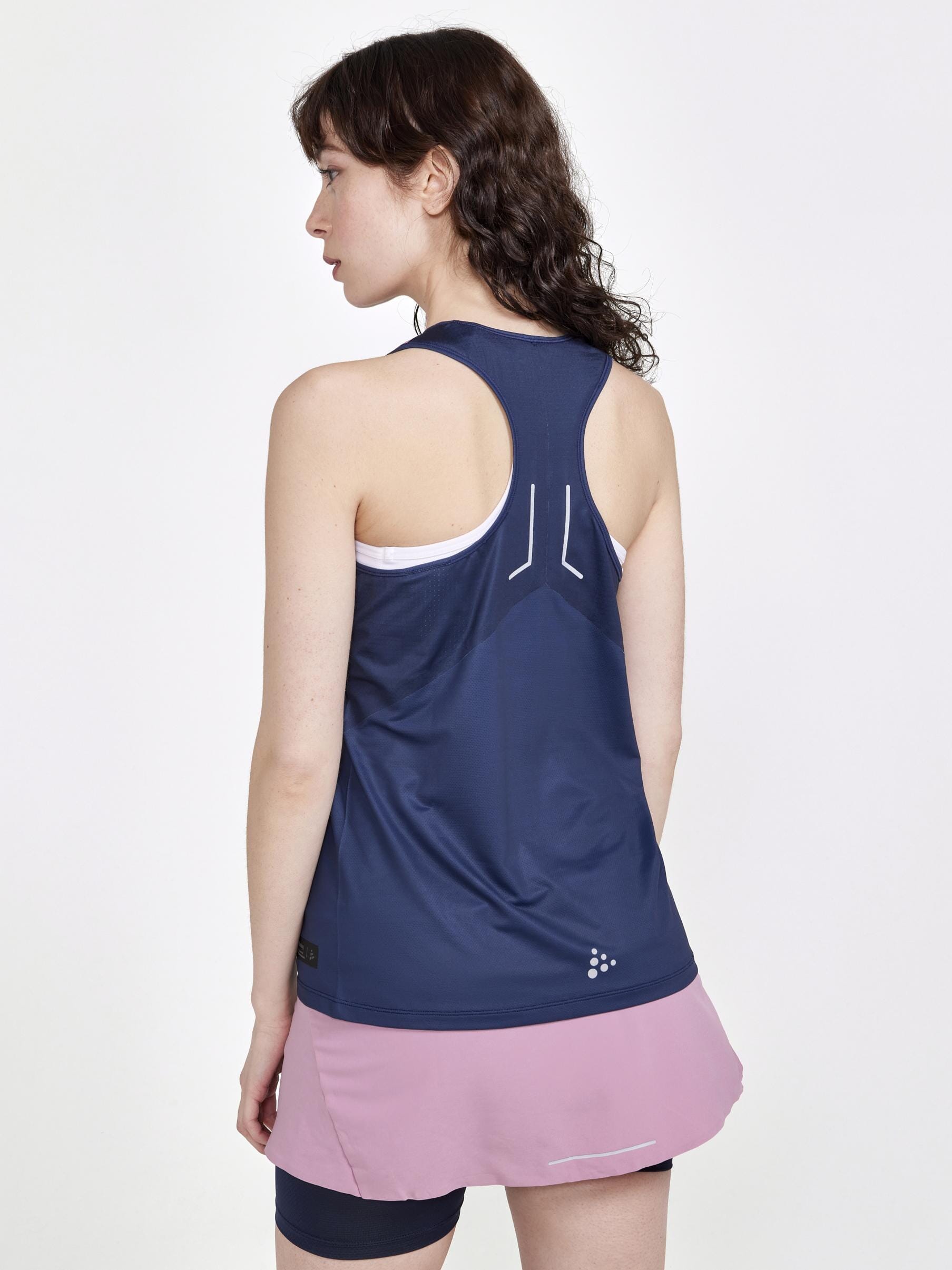 Women's Pro Hypervent Running Singlet - BLAZE/MULTI - Image 2