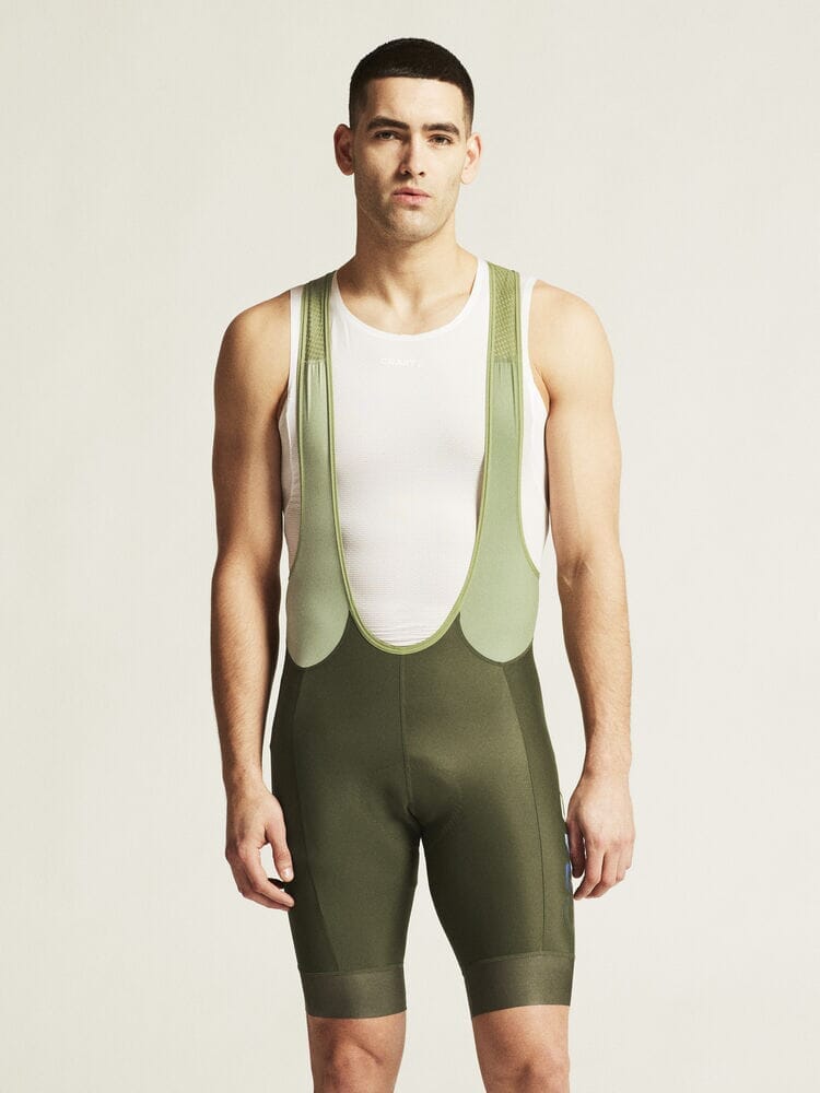 Men's ADV Endur Cycling Bib Shorts - Juniper/Forest Green - Image 2