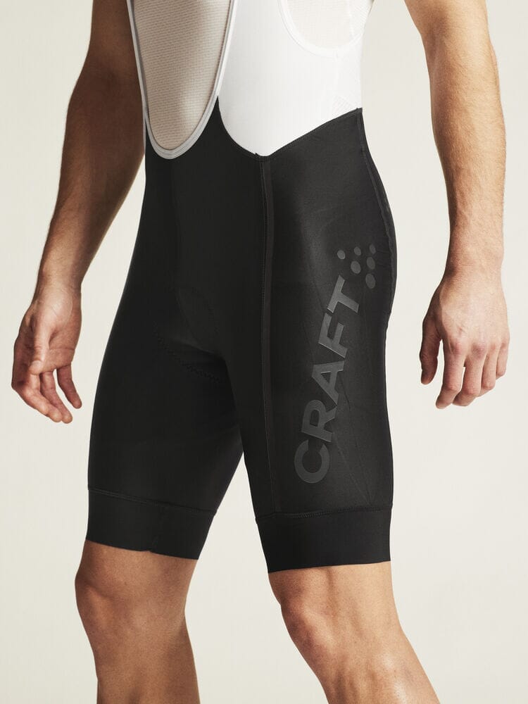 Men's ADV Endur Cycling Bib Shorts - Black/White - Image 3
