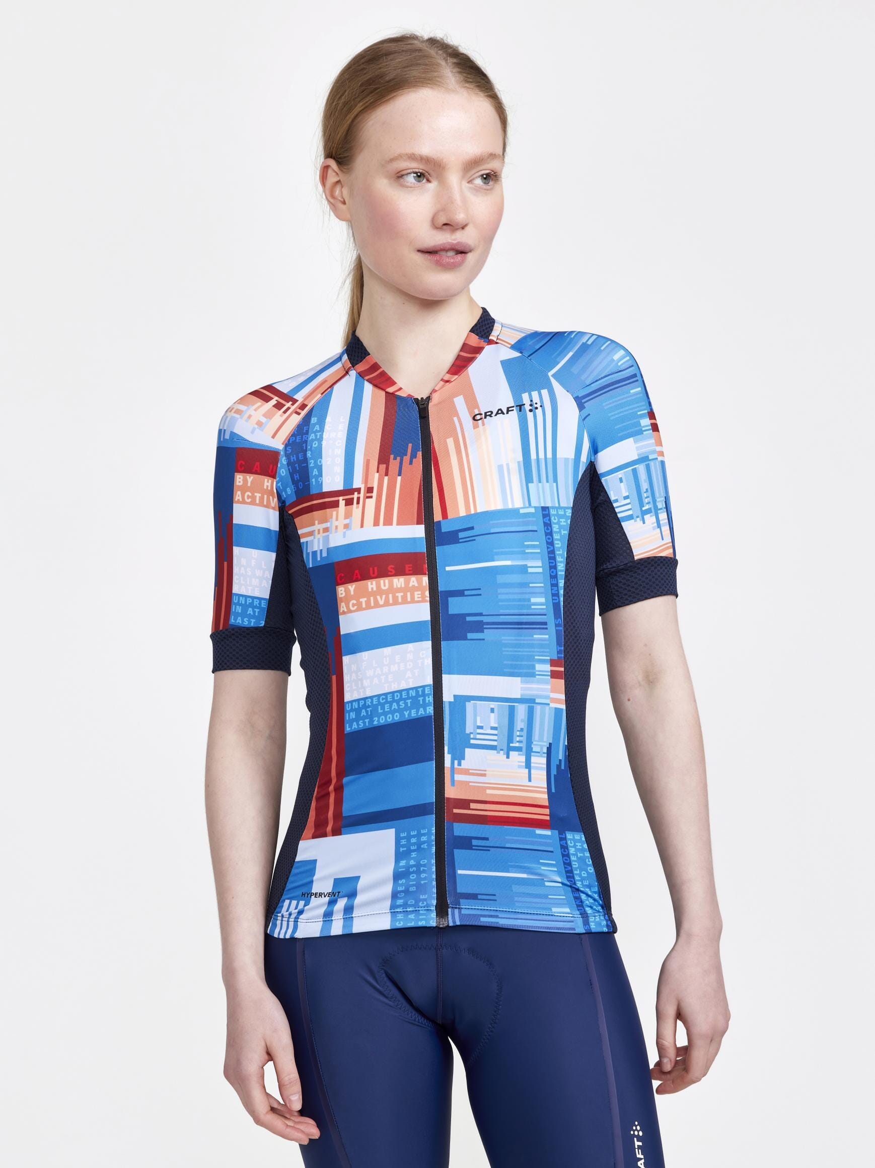 Women's ADV Endur Graphic Cycling Jersey - BLAZE/MULTI