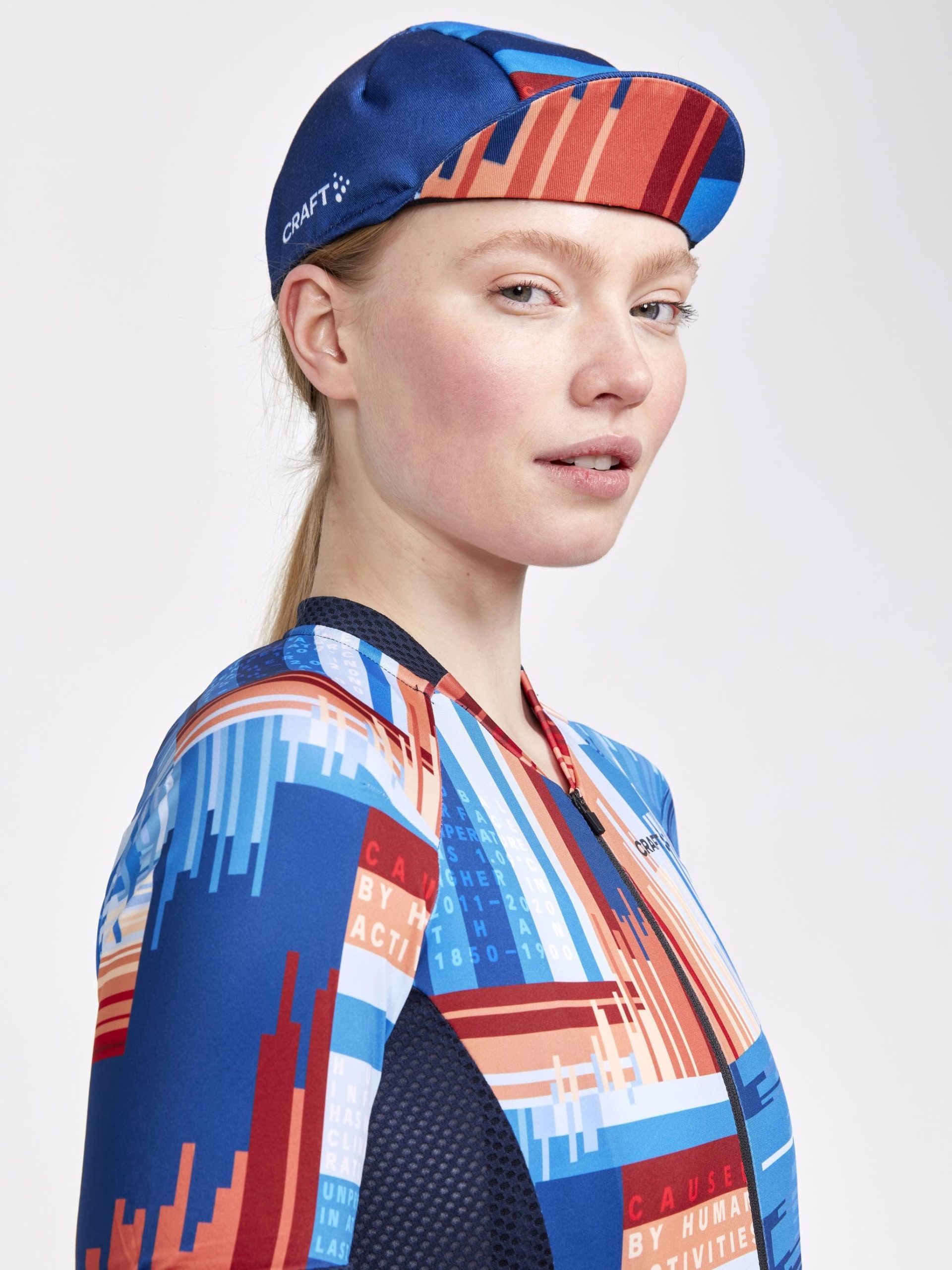 Women's ADV Endur Graphic Cycling Jersey - BLAZE/MULTI - Image 3