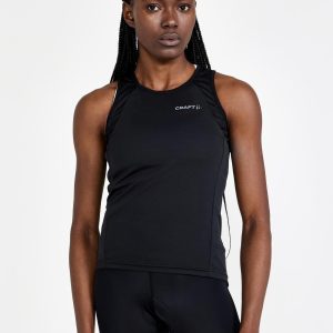 Women's Core Endur Cycling Singlet - Black