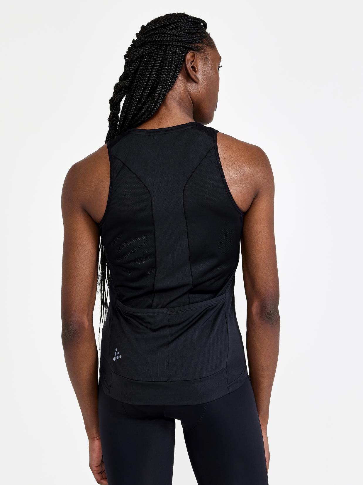 Women's Core Endur Cycling Singlet - Black - Image 2