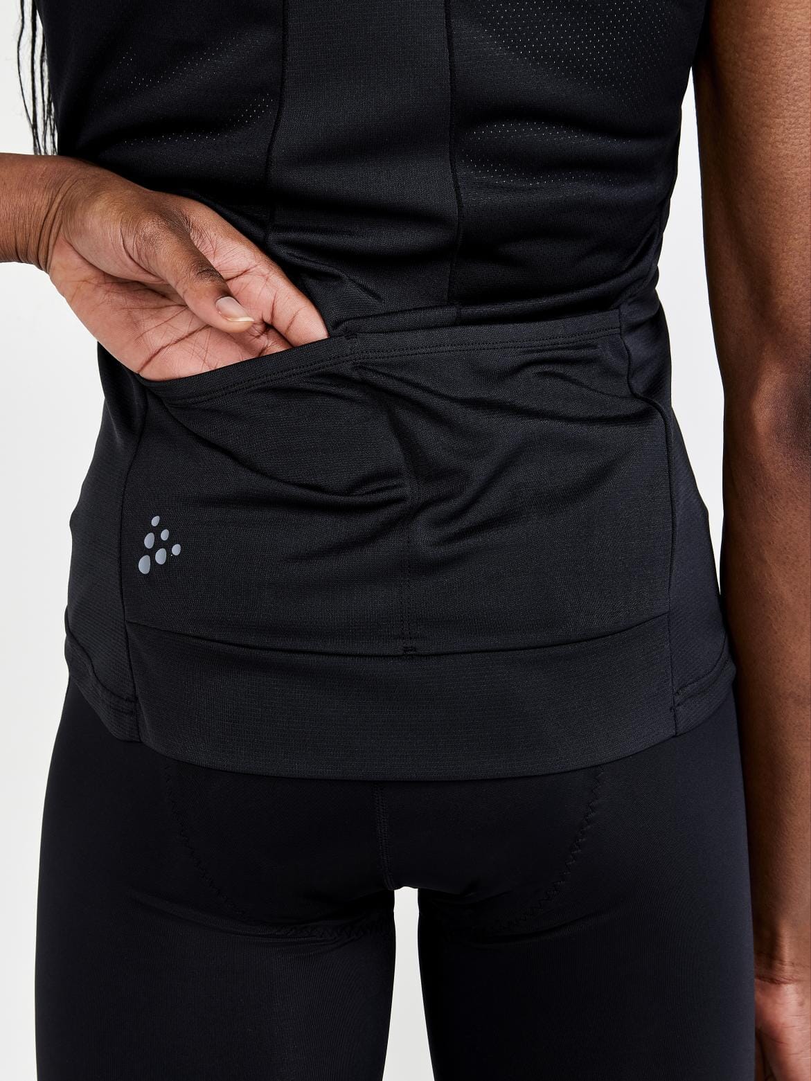 Women's Core Endur Cycling Singlet - Black - Image 3
