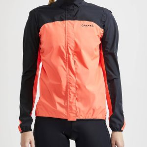 Women's Core Endur Hydro Cycling Jacket - BLACK/SHOCK