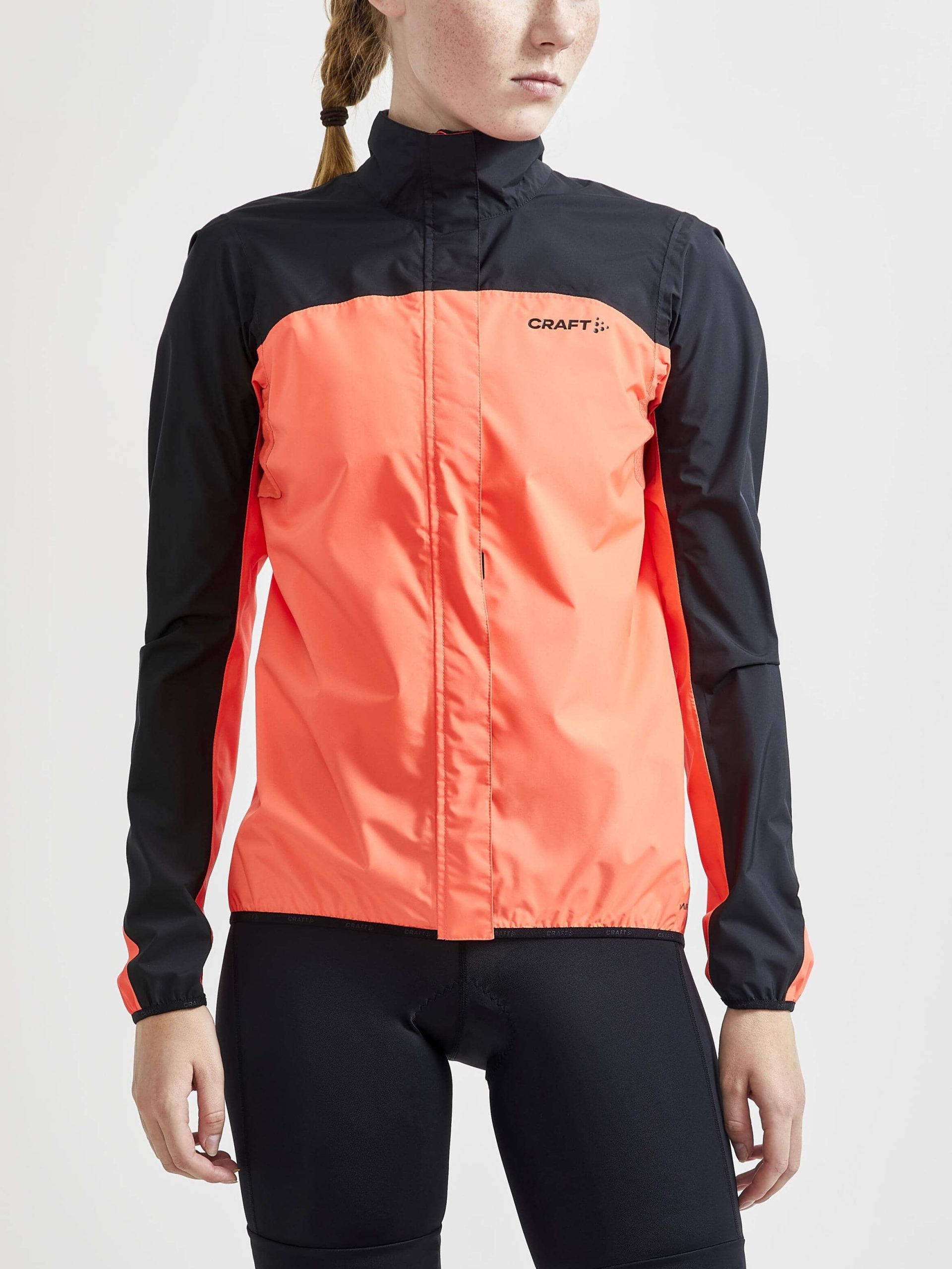 Women's Core Endur Hydro Cycling Jacket - BLACK/SHOCK