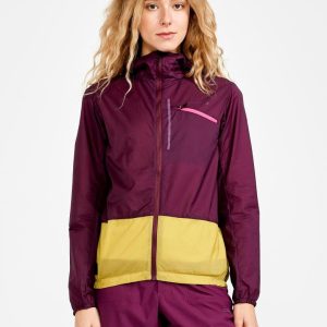 Women's ADV Gravel Wind Jacket - BURGUNDY-CRESS