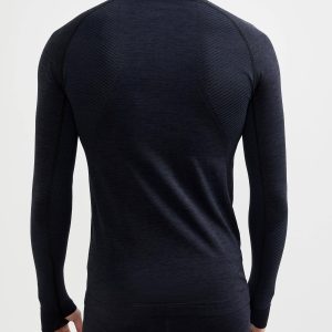 Men's Core Dry Active Comfort Zip Baselayer - Black