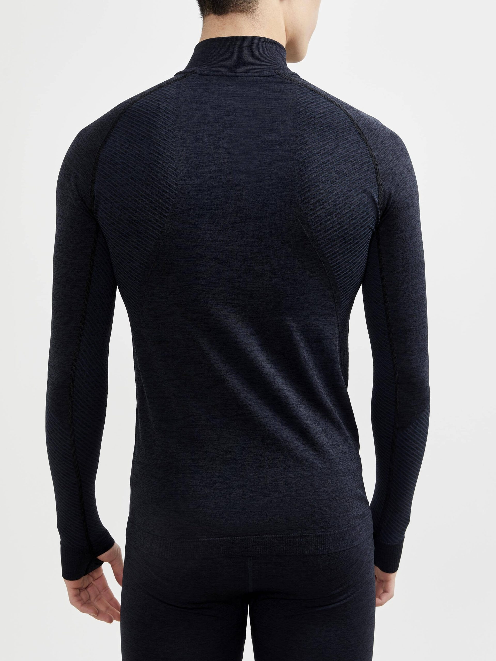 Men's Core Dry Active Comfort Zip Baselayer - Black