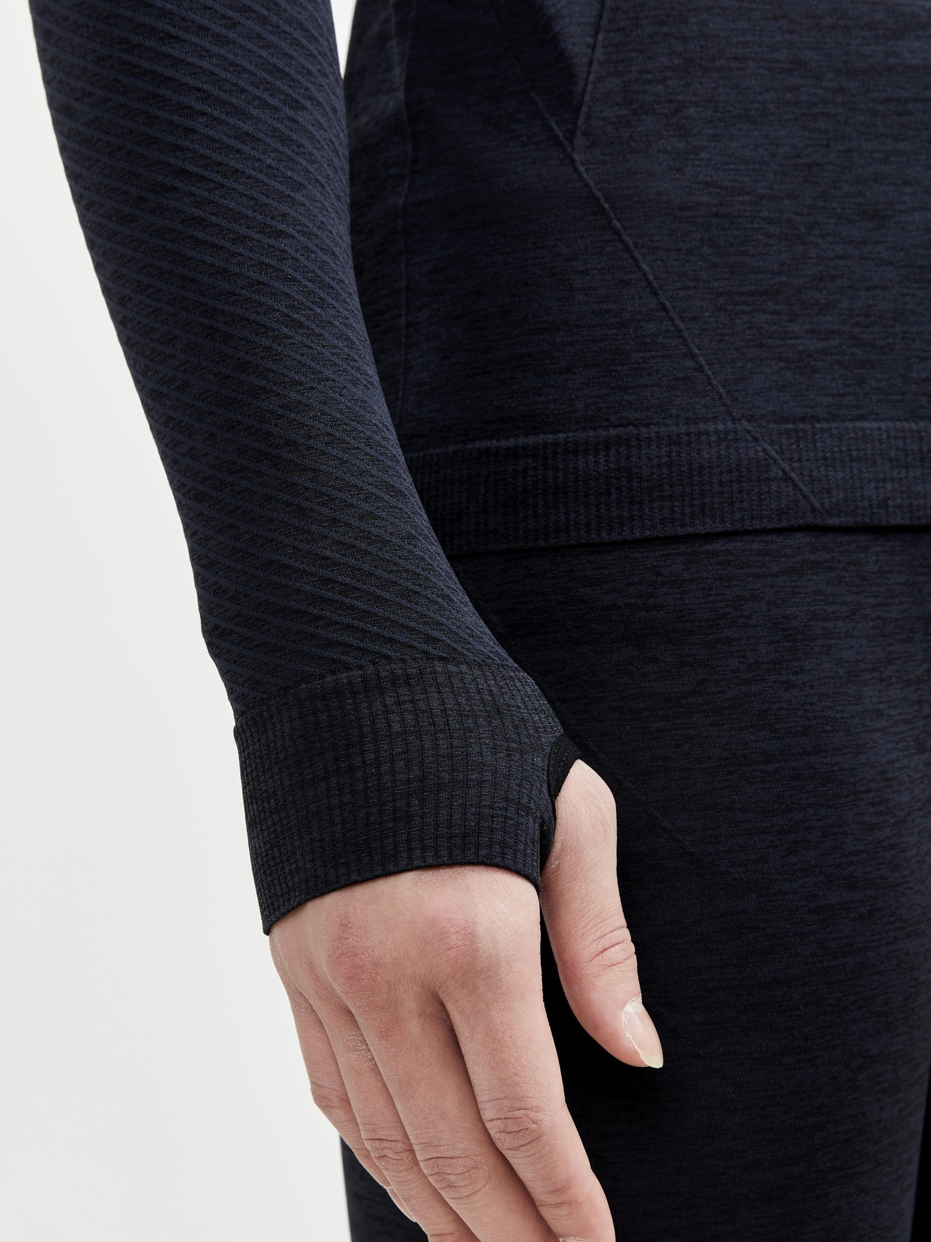Men's Core Dry Active Comfort Zip Baselayer - Black - Image 5