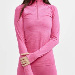 Women's Core Dry Active Comfort Zip Baselayer - FAME