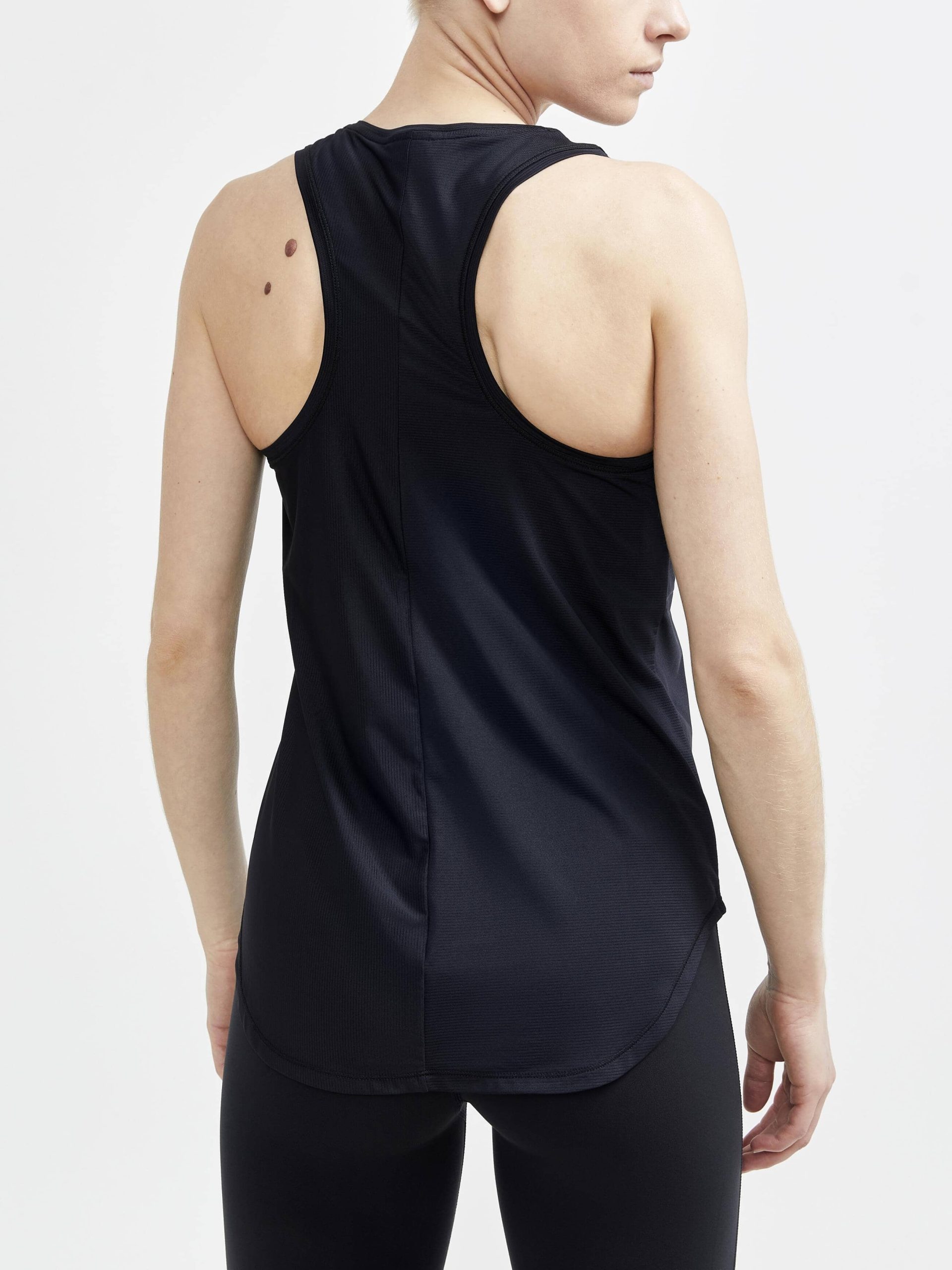 Women's Core Charge Rib Singlet - Black - Image 2