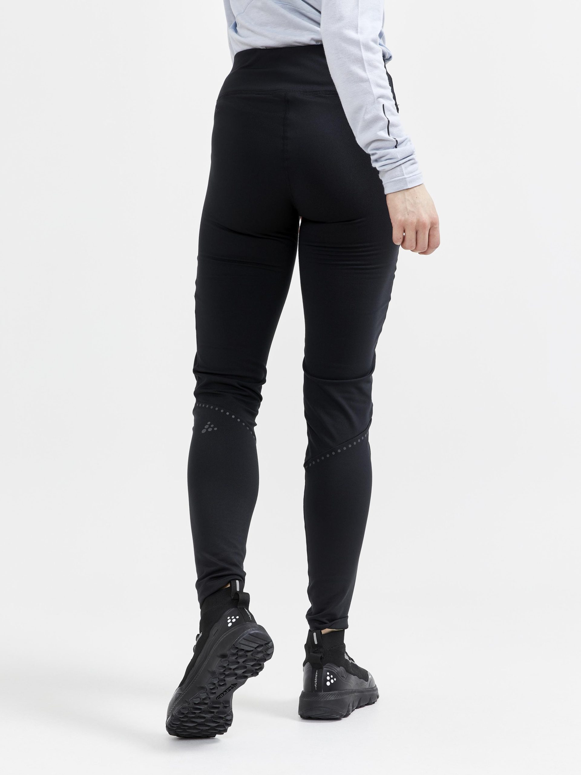 Women's ADV SubZ Running Wind Tights 2 - Black - Image 2